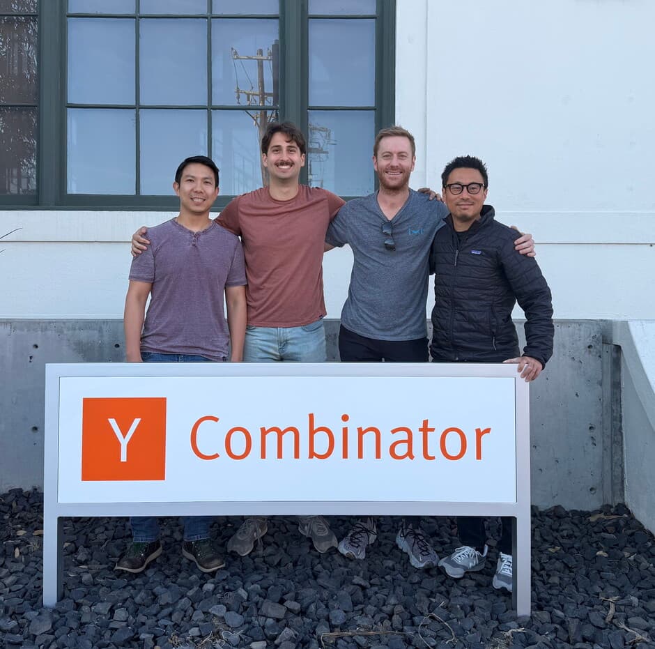 Akkari co-founders Henry A. Lee, Jeffrey Byun, and Michael Moore with team at Y Combinator